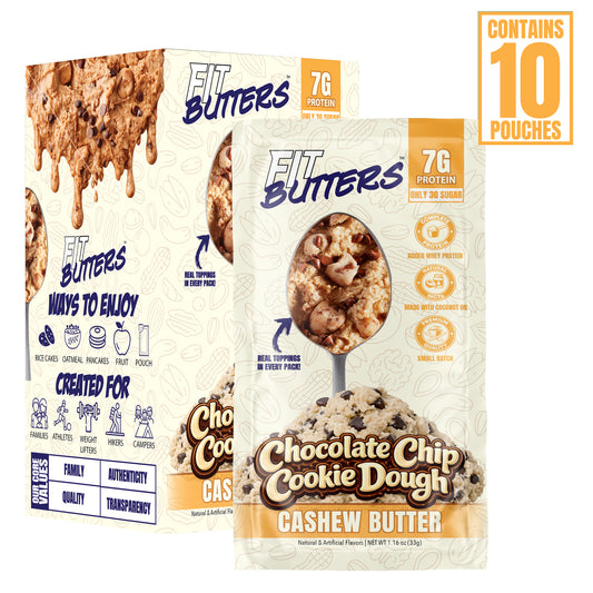 Chocolate Chip Cookie Dough Cashew Butter Single Serve 10-Pack