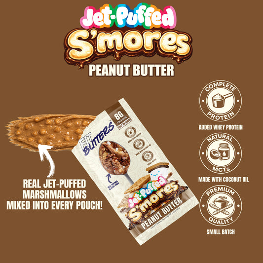 JET-PUFFED S'mores Peanut Butter Single Serve Packs