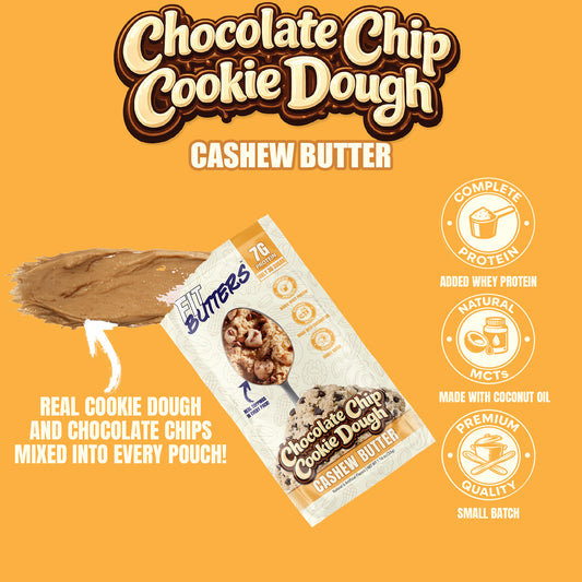 Chocolate Chip Cookie Dough Cashew Butter Single Serve Packs