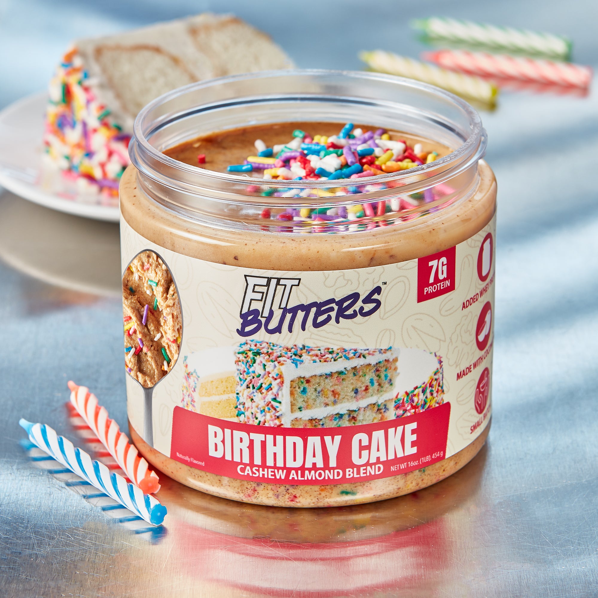 FIt Butters Birthday Cake Cashew Almond Butter Fit Butters