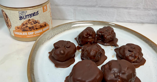 Chocolate Dipped FIt Butters Cookie Dough Bites