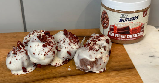 Red Velvet Cheesecake FIt Butters Protein Cake Balls