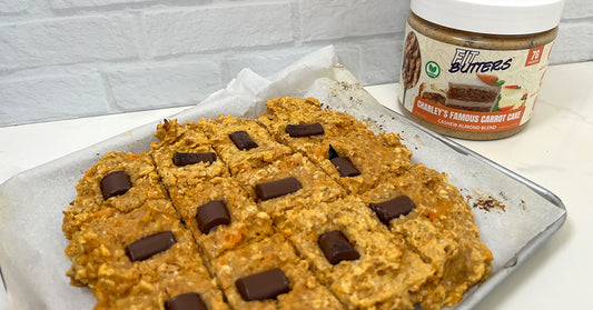 Charley’s Famous Carrot Cake FIt Butters Sweet Potato Oat Squares