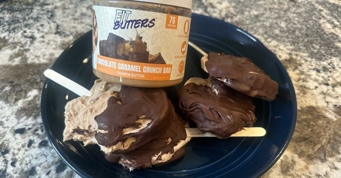 Healthy Fit Butters Chocolate Caramel Crunch Dilly Bar Treats