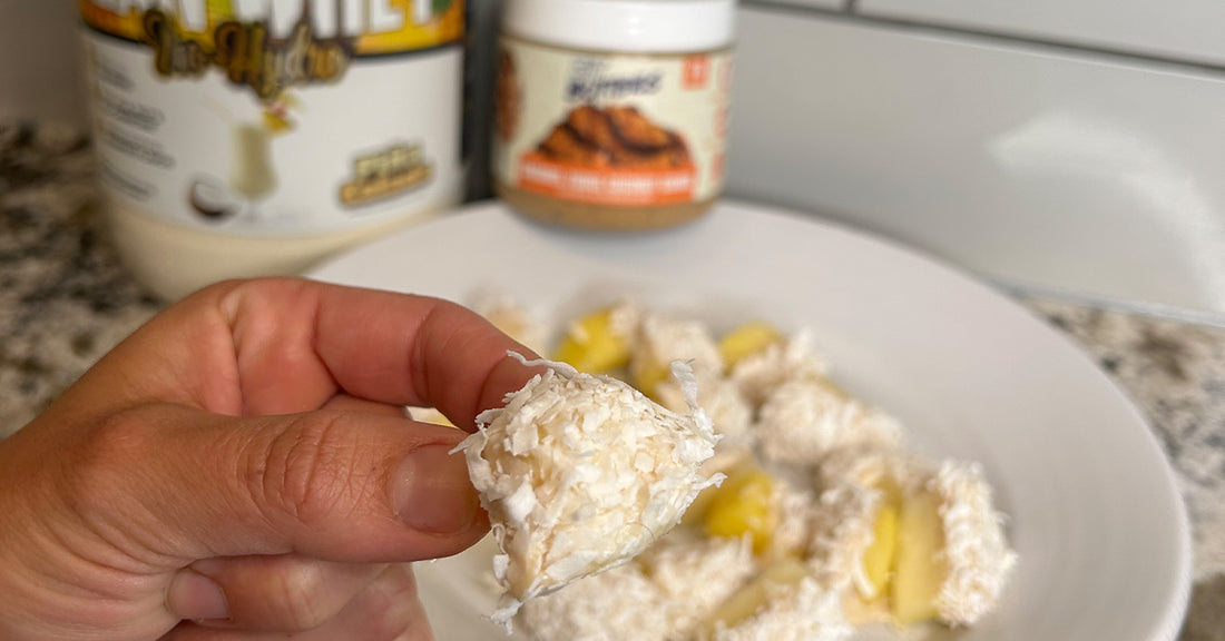 Frozen Pina Colada Protein Pineapple Bites