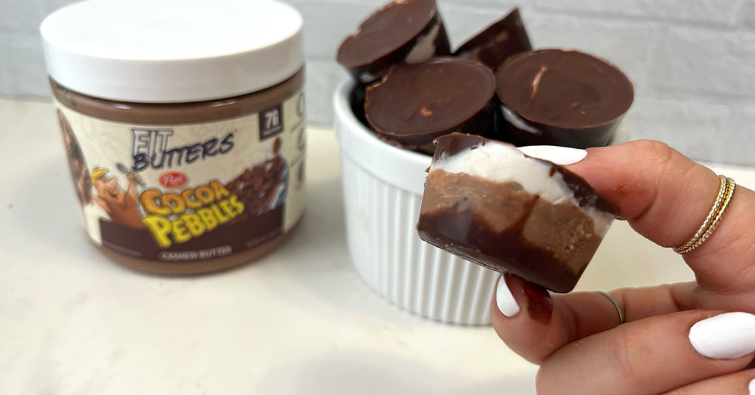 Layered Cocoa PEBBLES™ Fit Butter Cups