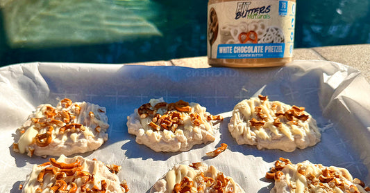 White Chocolate Pretzel Clusters (Featuring Fit Butters Naturals)
