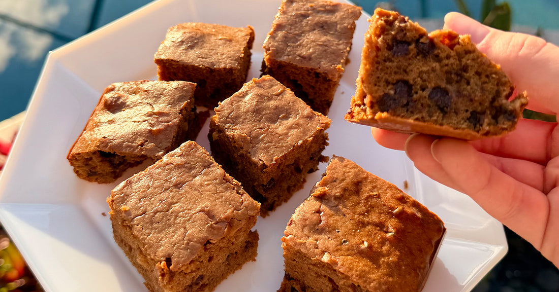 Peanut Butter Chocolate Fudge Fit Butters Blondie Bites