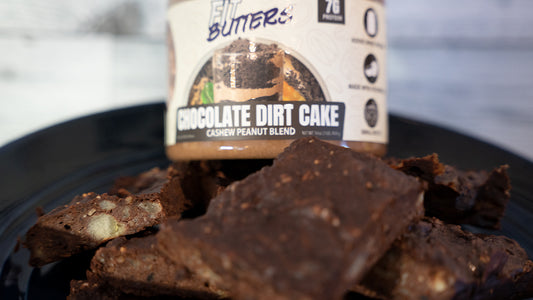 Flourless FIt Butters Chocolate Dirt Cake Brownies