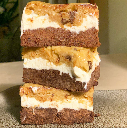FIt Butters Cookie Dough and Brownie Batter Protein Ice Cream Sandwiches