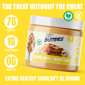 Banana Maple French Toast Cashew Almond Butter (Vegan)