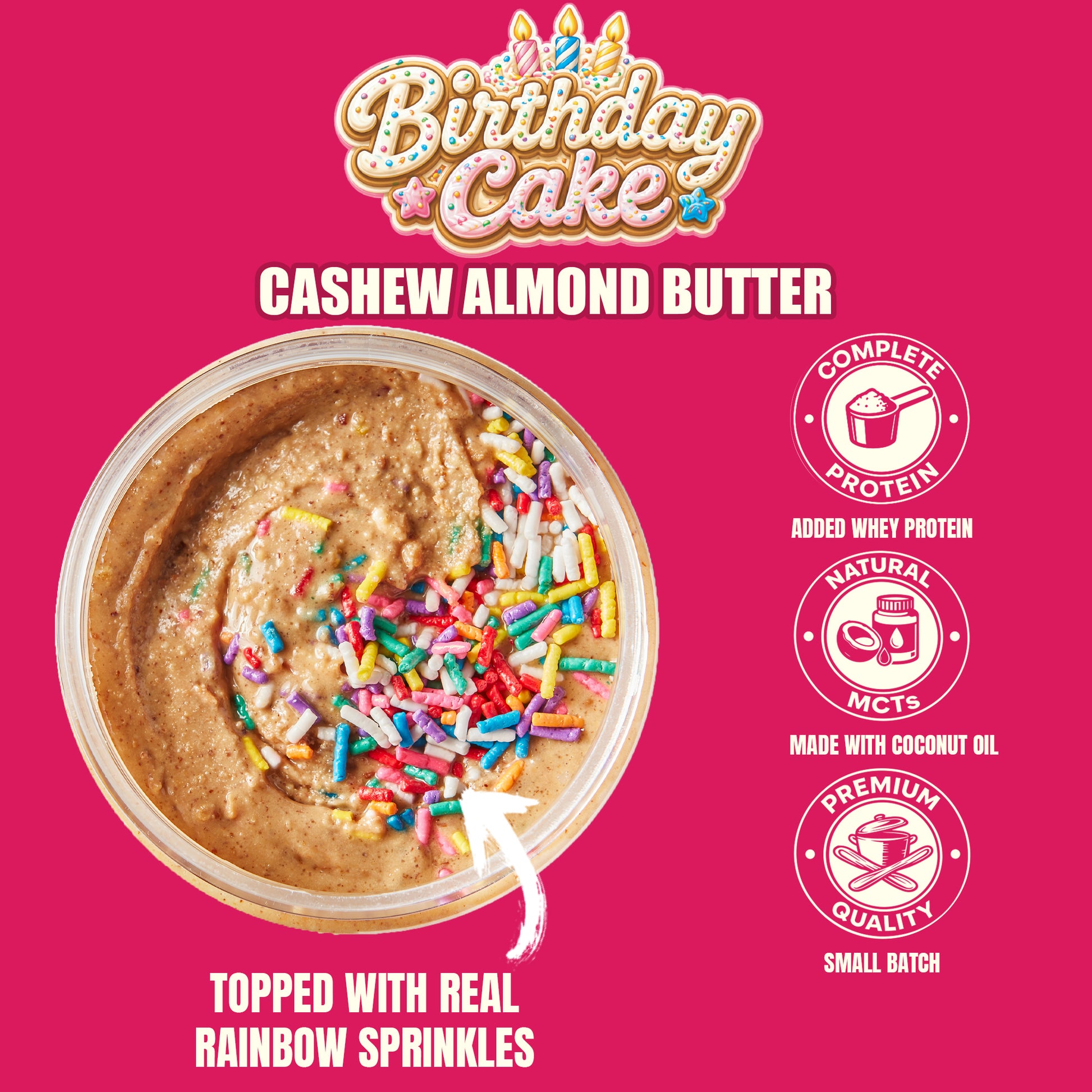 Birthday Cake Cashew Almond Butter