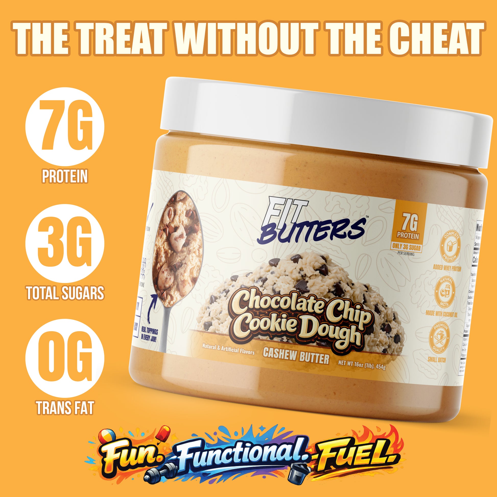 Chocolate Chip Cookie Dough Cashew Butter
