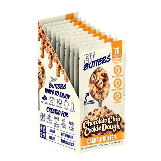 Chocolate Chip Cookie Dough Cashew Butter Single Serve 10-Pack