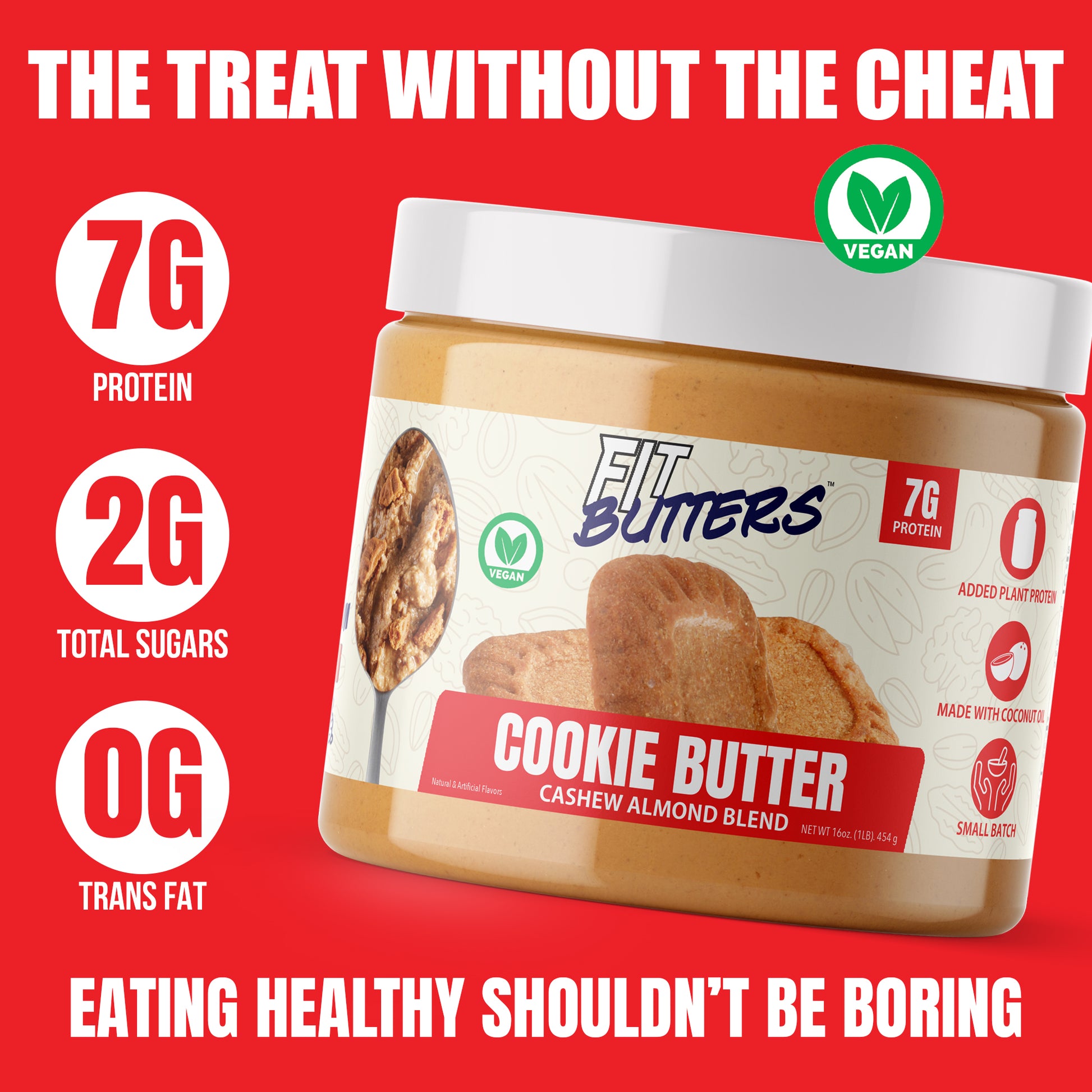 FIt Butters Cookie Butter Cashew Almond Butter (Vegan)