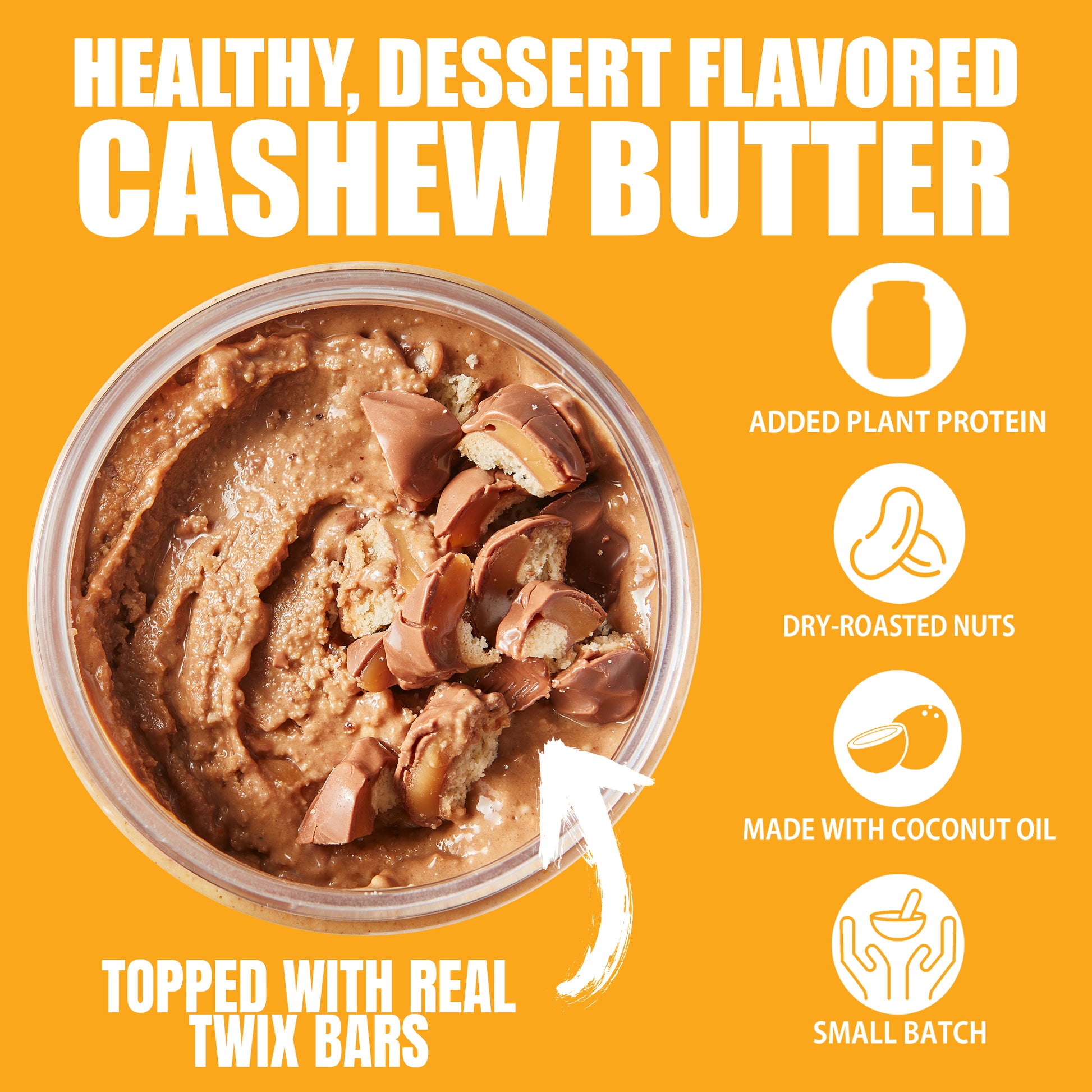 Chocolate Caramel Crunch Bar Cashew Butter