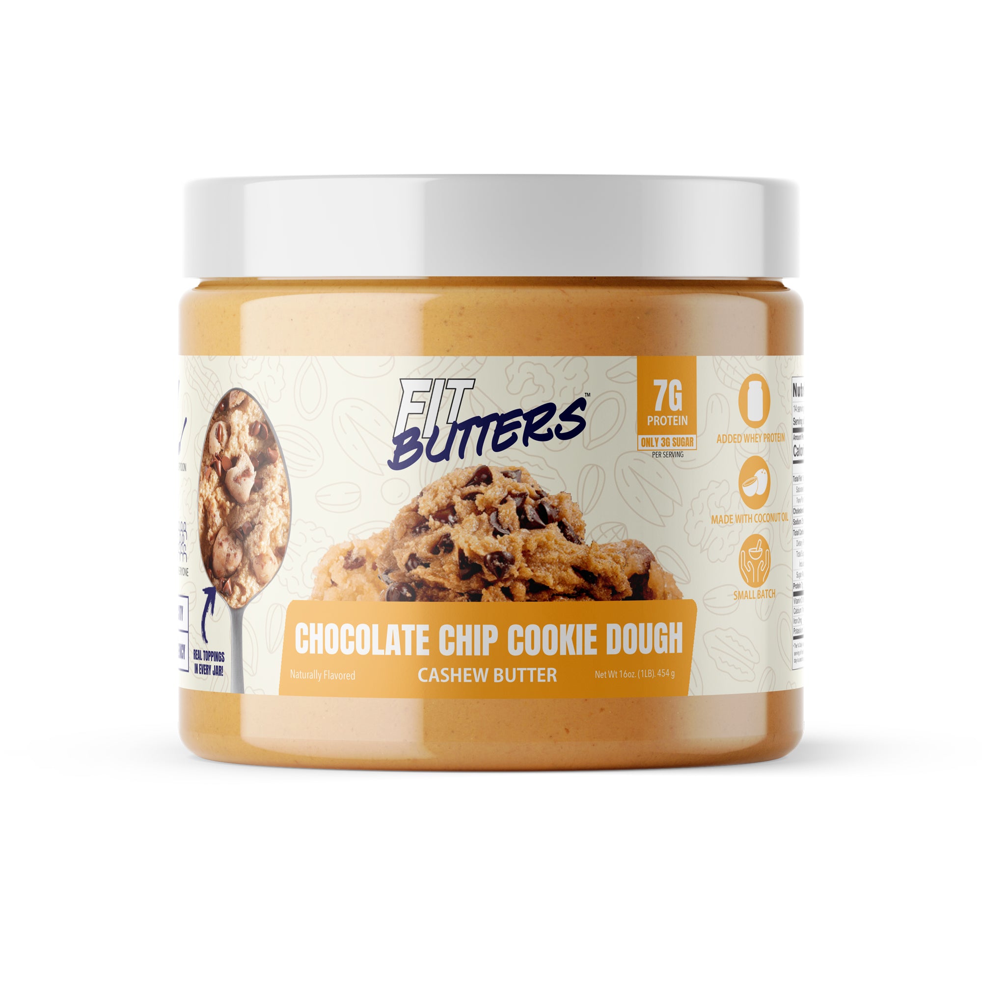 ダイエットフード R qreenbrothers FIt Butters Chocolate Chip Cookie Dough Cashew Butter – Fit Butters