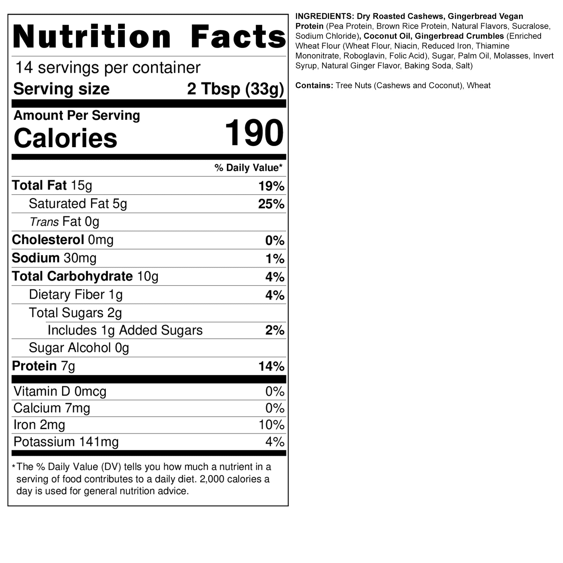 Gingerbread Cashew Butter (Vegan)
