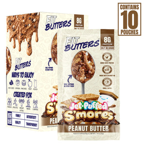JET-PUFFED S'mores Peanut Butter Single Serve 10-Pack
