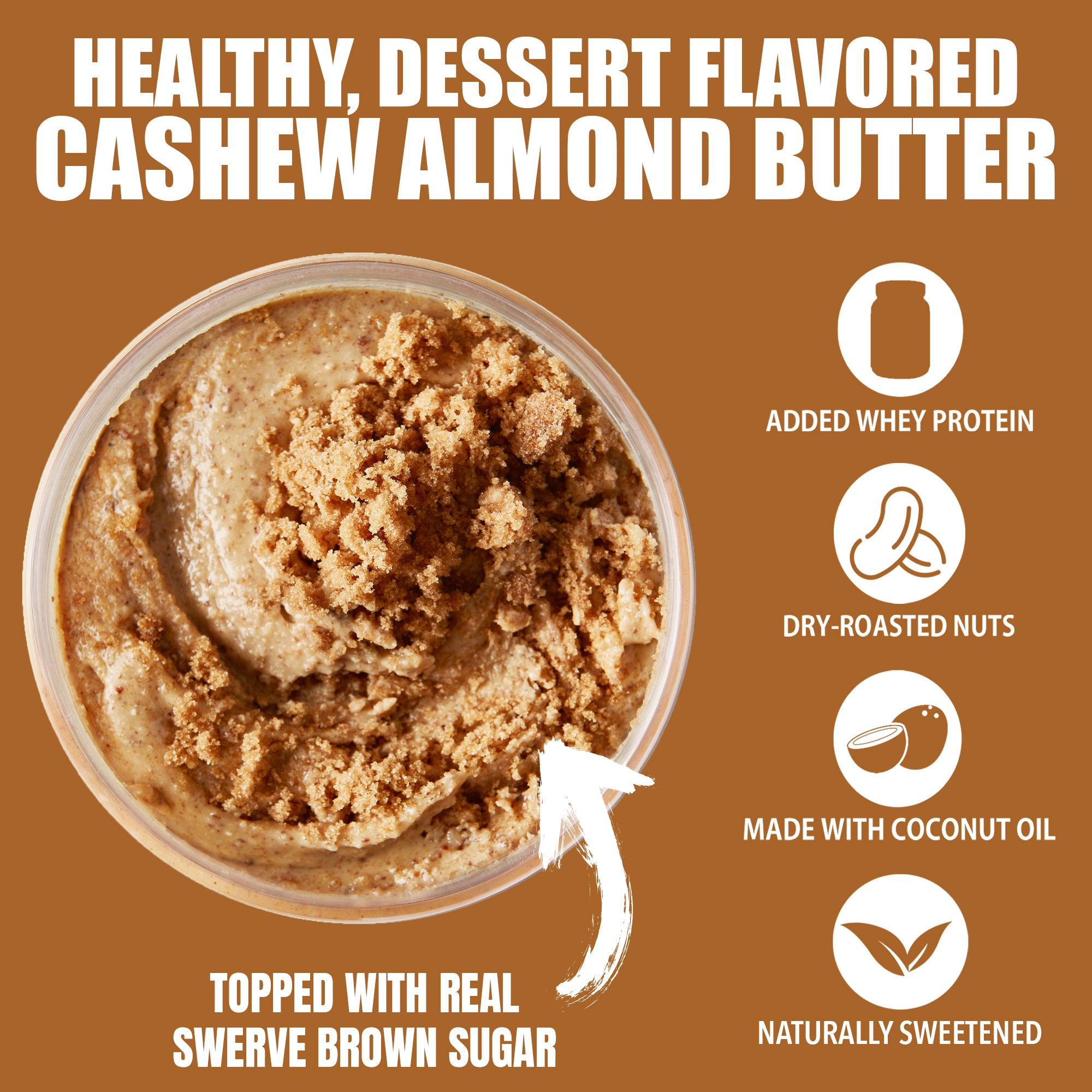 Naturals Maple Brown Sugar Cashew Almond Butter – Fit Butters