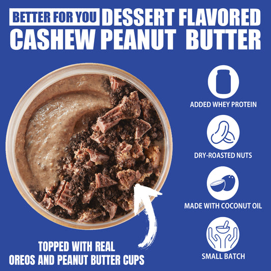 Cookies & Cream Peanut Butter Cup Cashew Peanut Butter