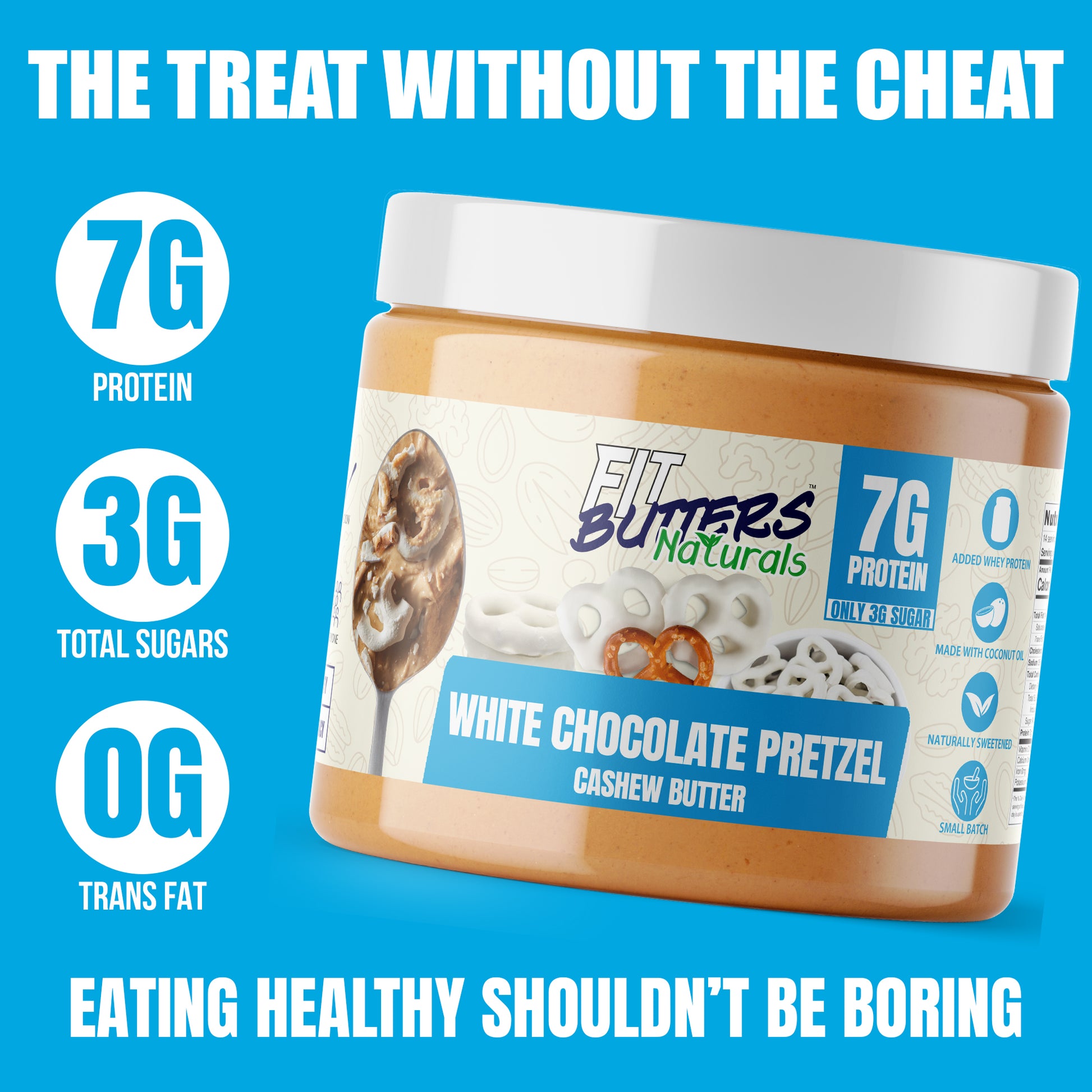 Naturals White Chocolate Pretzel Cashew Butter