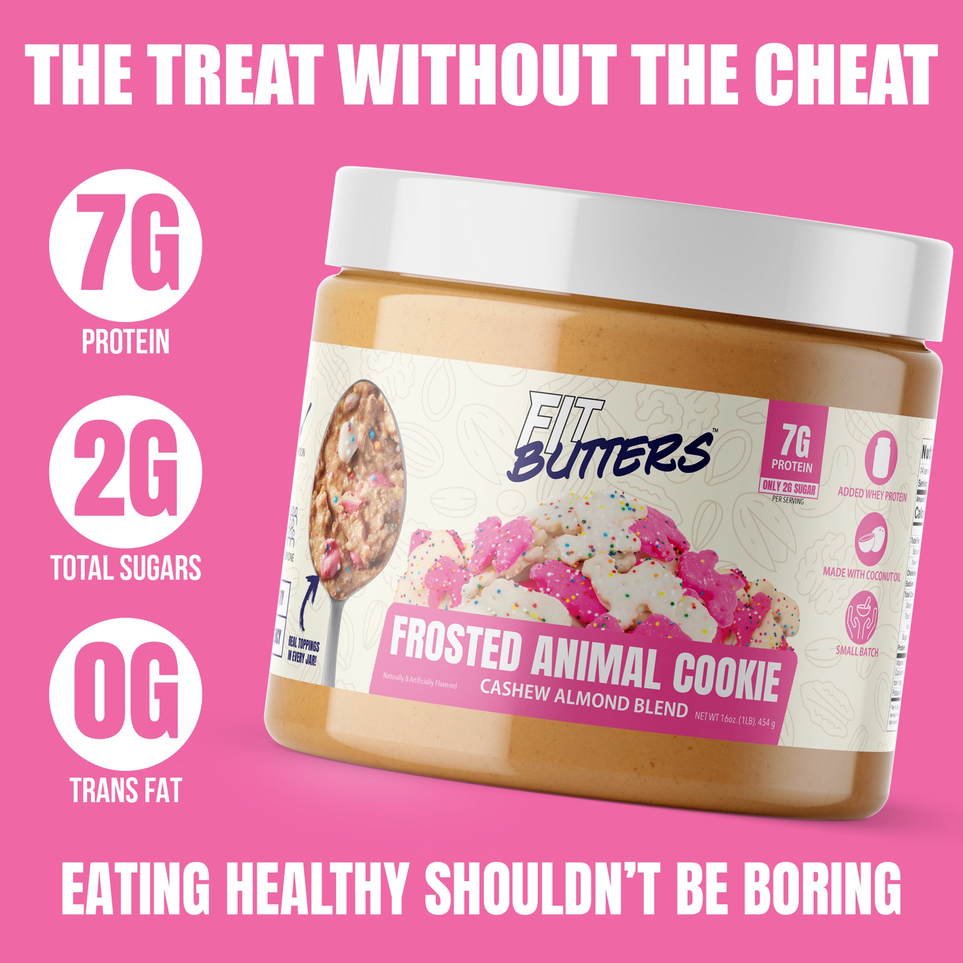 Frosted Animal Cookie Cashew Almond Butter