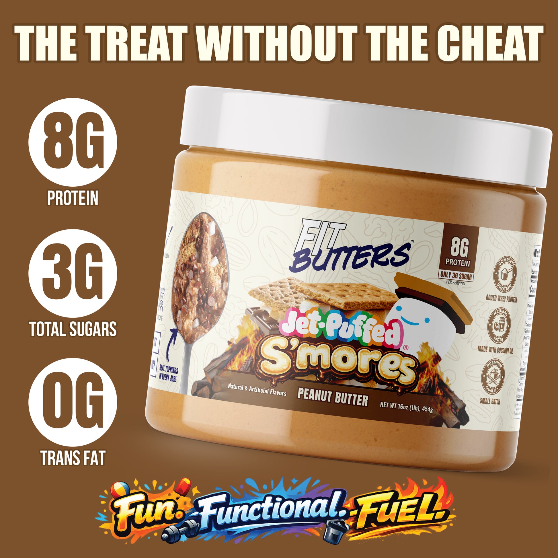 JET-PUFFED® S'Mores Peanut Butter
