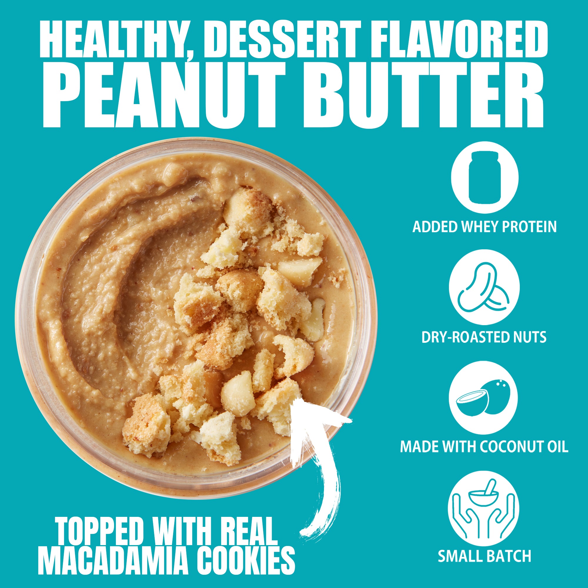 FIt Butters White Chocolate Macadamia Peanut Butter – Fit Butters