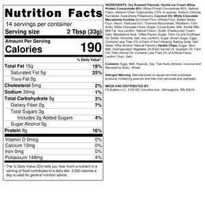 White Chocolate Macadamia Peanut Butter