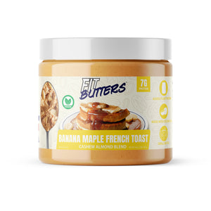 Banana Maple French Toast Cashew Almond Butter (Vegan)