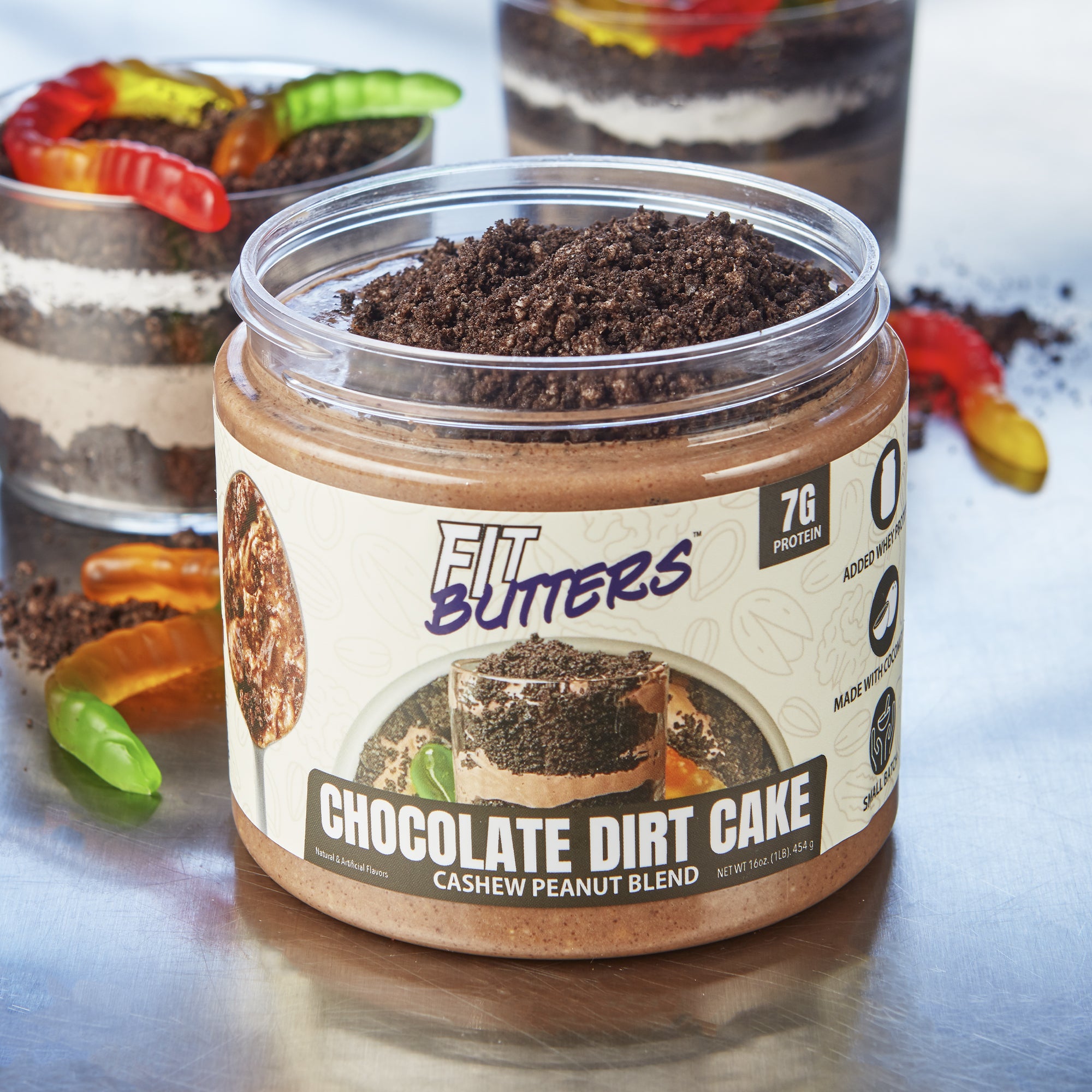 Chocolate Dirt Cake Cashew Peanut Butter – Fit Butters