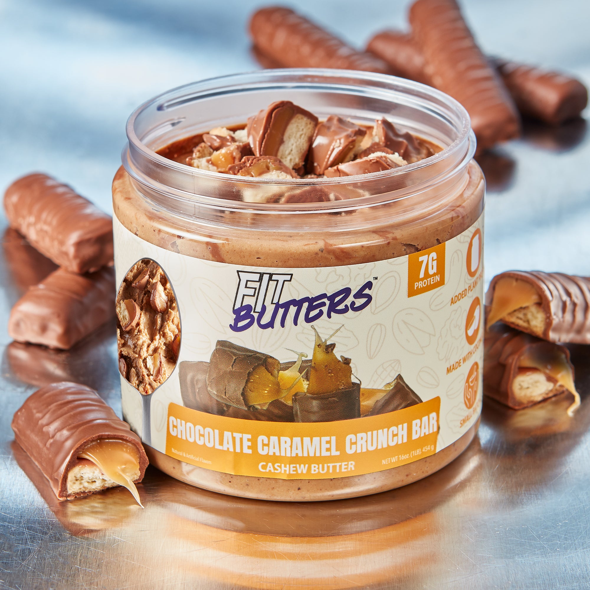 Chocolate Caramel Crunch Bar Cashew Butter