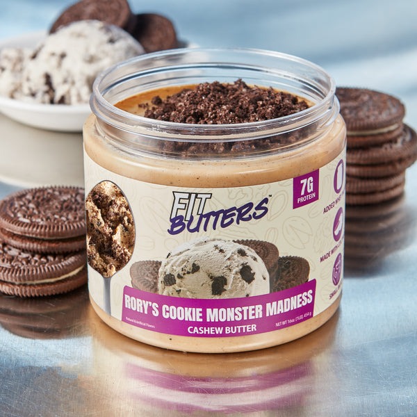 ダイエットフード R qreenbrothers FIt Butters Rory's Cookie Monster Madness Cashew Butter – Fit Butters