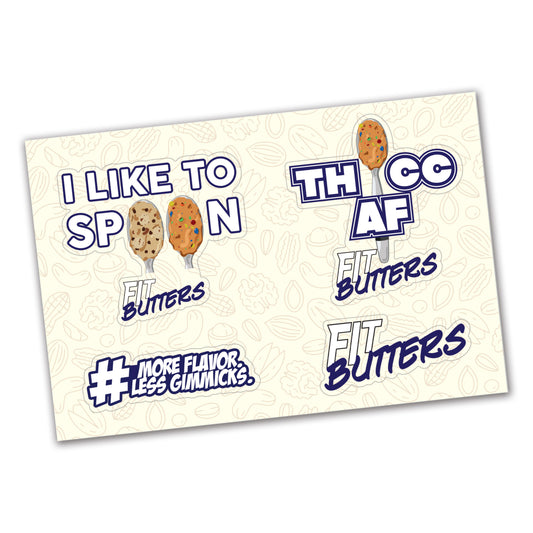 FIt Butters Sticker Pack