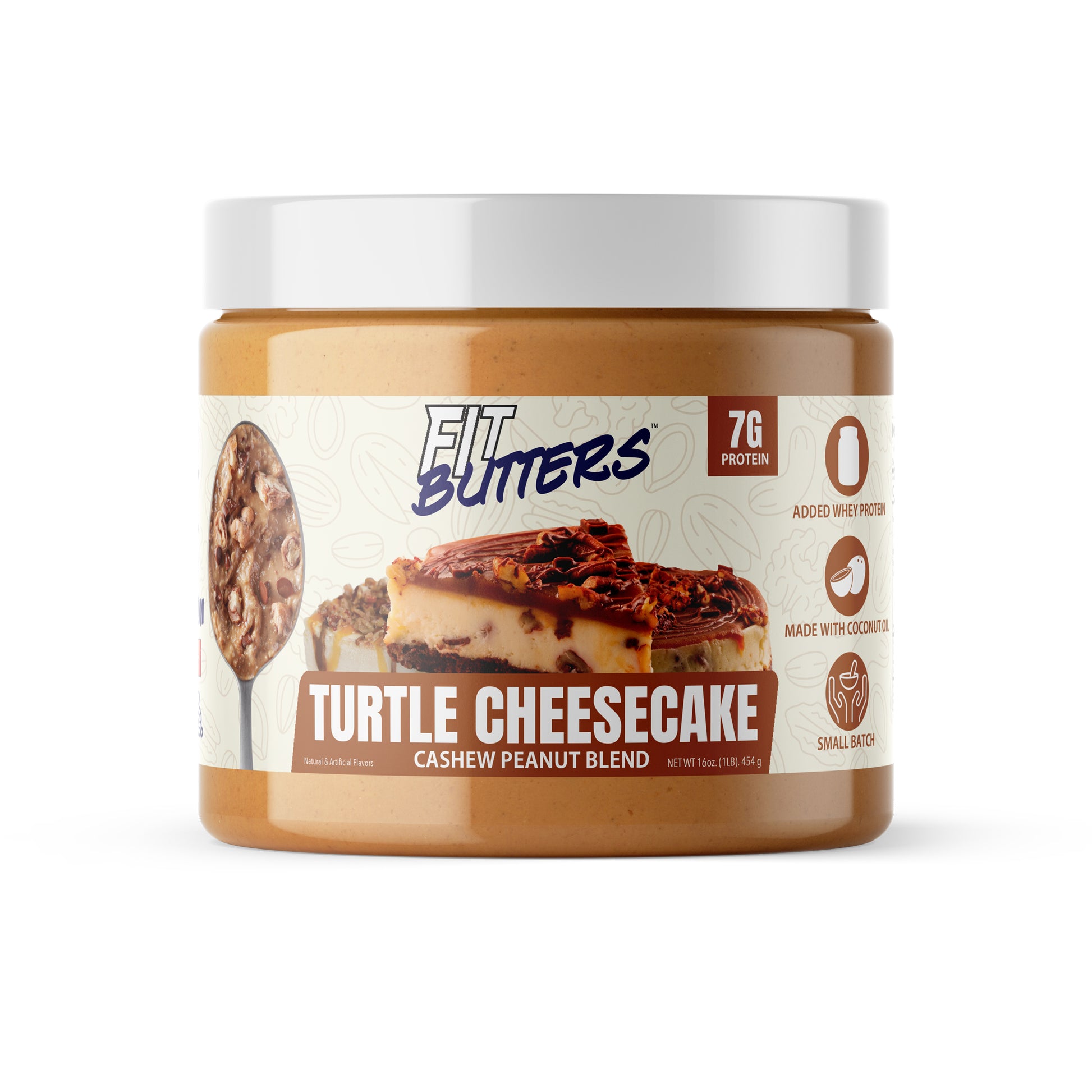 Turtle Cheesecake Cashew Peanut Butter
